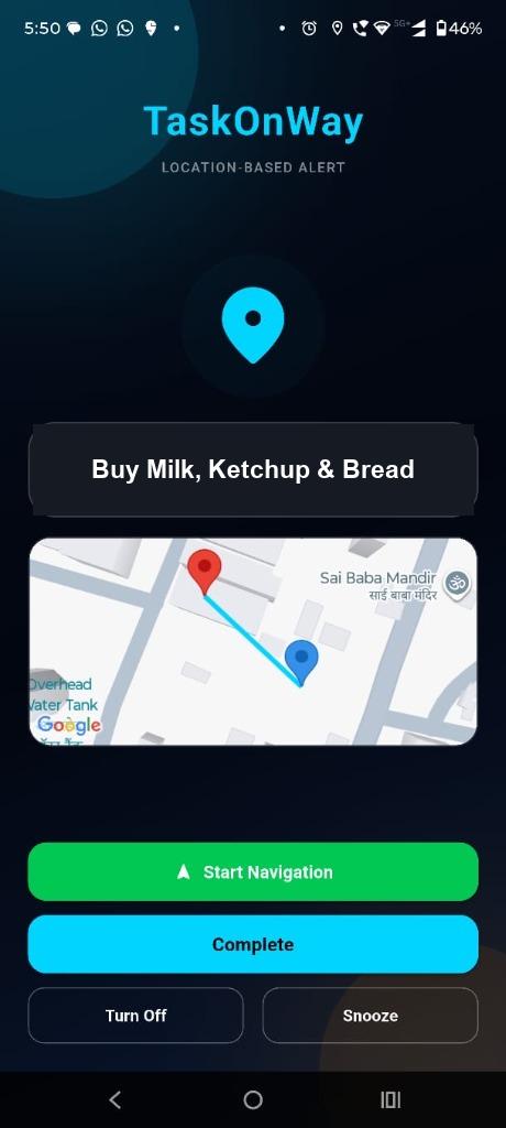 Voice Alert Screen